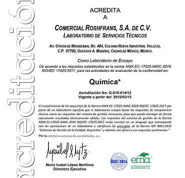 Laboratorio acreditado